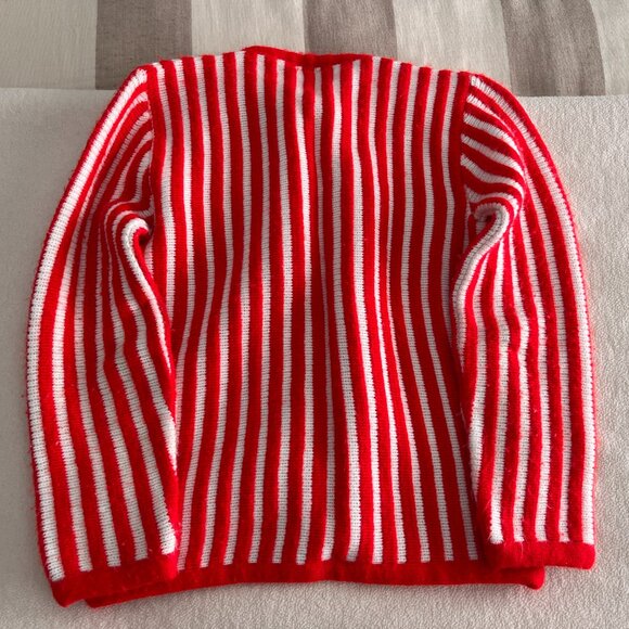 Vintage French Striped Cardigan - Picture 5 of 6